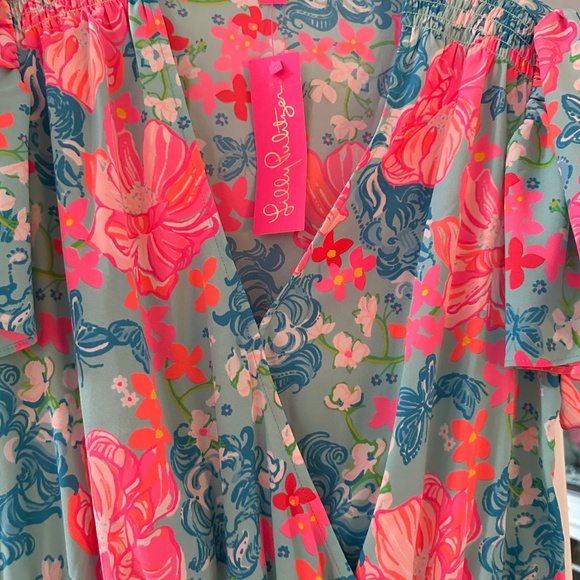 NWT Lilly Pulitzer MaryAnne Flutter Sleeve  Size 12 - Picture 12 of 13
